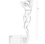 PASSION - WOMAN BS045 BODYSTOCKING PRETO TAMANHO ÚNICO