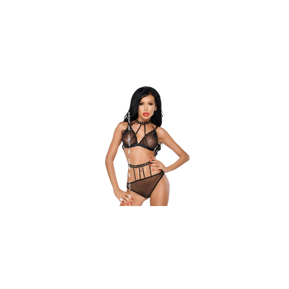 ME-SEDUCE - DOTTY SET DOS PIEZAS NEGRO S/M