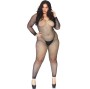 LEG AVENUE - BAS DE CORPS EN FILET CRISTALLISÉ LEG AVENUE - 1X-2X