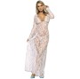 SUBBLIME - DRESSES LONG SLEEVE LONG DRESS WHITE L/XL