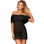 SUBBLIME - DRESSES SHORT DRESS + THONG BLACK L / XL