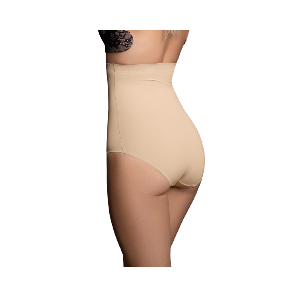 BYE-BRA - CINTO SEM EMENDA ESTILO PANTIES BEIGE TAMANHO S