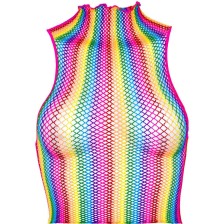 LEG AVENUE - MULTICOLOR NET TOP