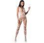 PASSION - WOMAN BS058 WEISSER BODYSTOCKING, EINE GRÖSSE