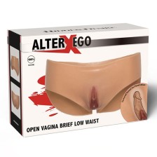 HIDDEN DESIRE - ALTER EGO OFFENER VAGINA-SLIP MIT NIEDRIGER TAILLE, FLEISCH