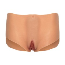 HIDDEN DESIRE - ALTER EGO OFFENER VAGINA- UND ARSCH-SLIP MIT MITTLERER TAILLE, HAUTFARBE