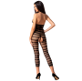 PASSION - WOMAN BS081 BODYSTOCKING BLACK ONE SIZE
