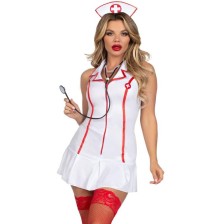 LEG AVENUE - HEAD NURSE COSTUME WHITE S/M