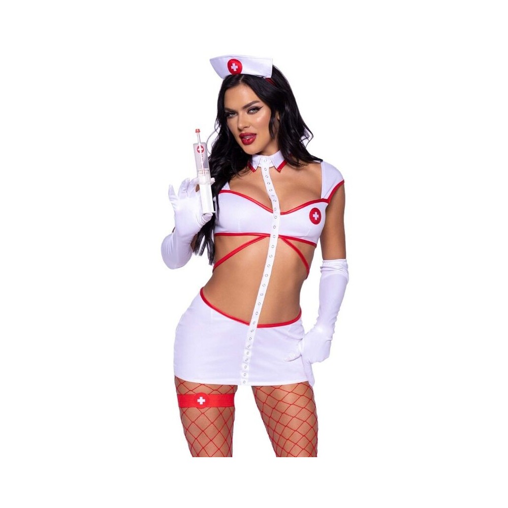 LEG AVENUE - COSTUME SEXY NURSE WHITE M