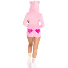 LEG AVENUE - BODY IN VELLUTO ORSETTO ROSA S