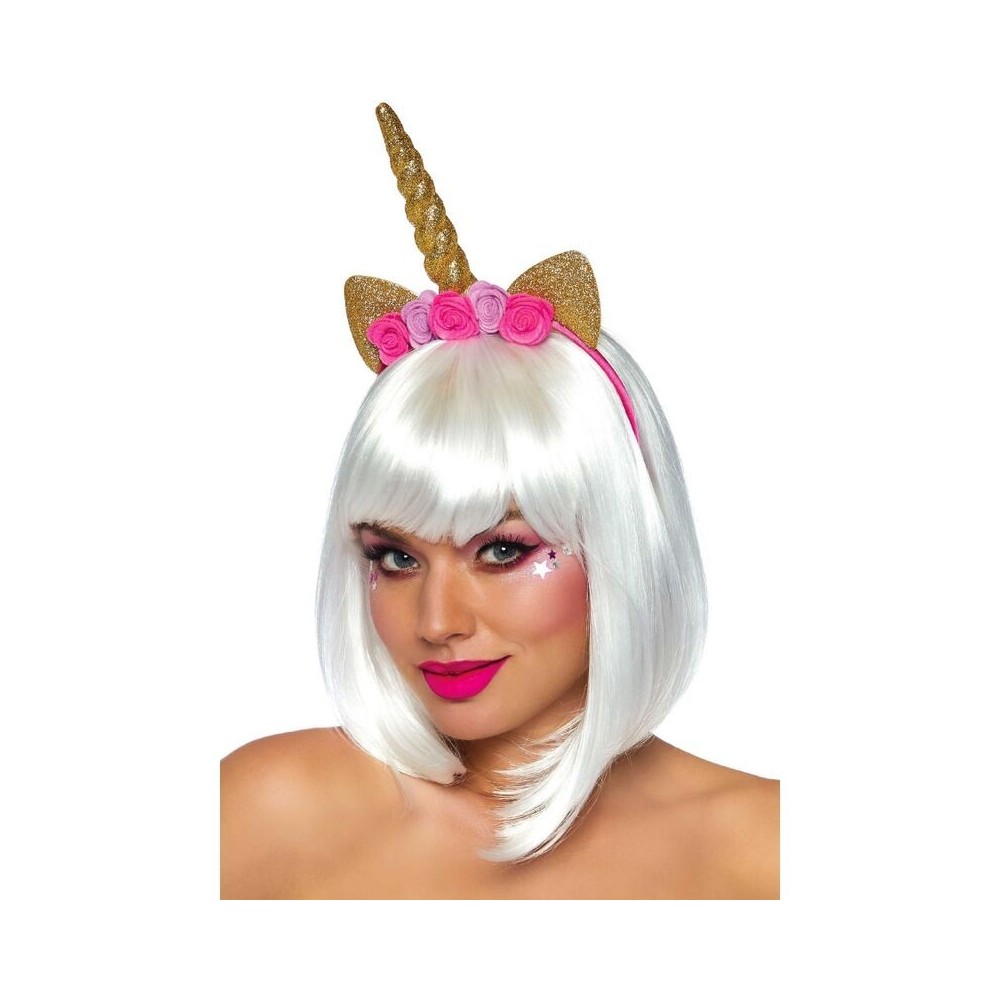 LEG AVENUE - UNICORN FLOWER HEADBAND GOLD