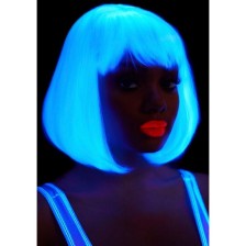 LEG AVENUE - PHOSPHORESCENT BOB CUT WIG WHITE