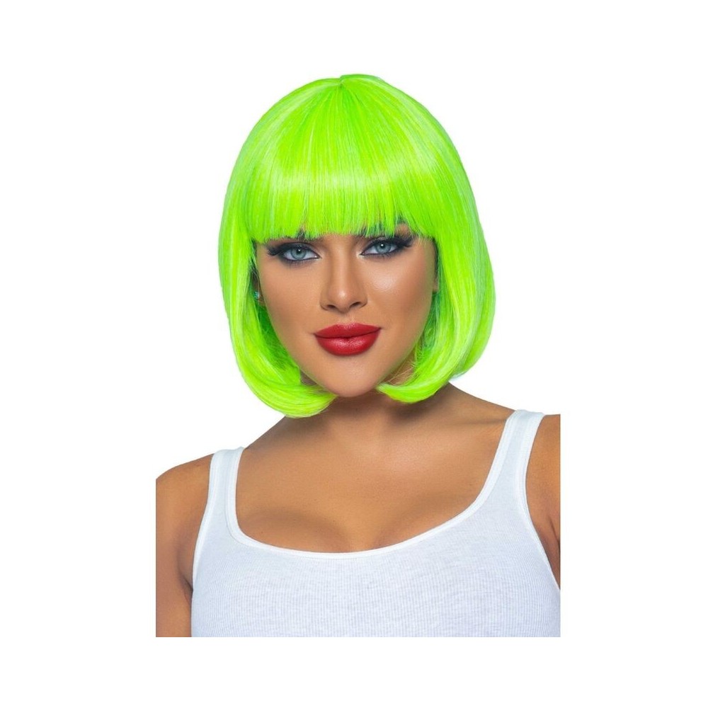 LEG AVENUE - FLUORESCENT BOB WIG NEON GREEN