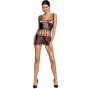 PASSION - WOMAN BS090 BODYSTOCKING PRETO TAMANHO ÚNICO