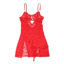 SUBBLIME - 954208 SPITZEN-BABYDOLL MIT VERSTELLBAREN TRÄGERN ROT S/M