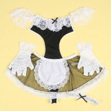 SUBBLIME - 954307 COSTUME DA CAMERIERA SEXY NERO/BIANCO S/M