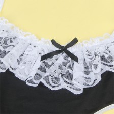 SUBBLIME - 954307 COSTUME DA CAMERIERA SEXY NERO/BIANCO S/M