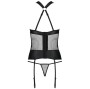 PASSION - AMANDA CORSET EN CUIR ÉCOLOGIQUE S/M