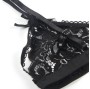 SUBBLIME - SET DREITEILIGES SET BH+ STRUMPFGÜRTEL + STRING S/M