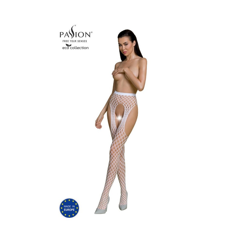 PASSION - BODYSTOCKING ECO COLLECTION ECO S003 BLANC