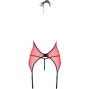 PASSION - PEONIA CORSET LIGNE ÉROTIQUE ROUGE S/M