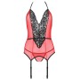 PASSION - PEONIA CORSET LIGNE ÉROTIQUE ROUGE L/XL