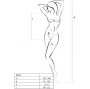 PASSION - BS094 WEISSER BODYSTOCKING, EINE GRÖSSE