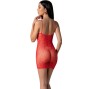 PASSION - BS096 BODYSTOCKING ROUGE TAILLE UNIQUE