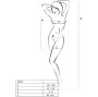 PASSION - BS096 BODYSTOCKING BIANCO TAGLIA UNICA