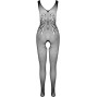 PASSION - BS098 BLACK BODYSTOCKING ONE SIZE