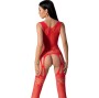 PASSION - BS099 BODYSTOCK ROSSO TAGLIA UNICA