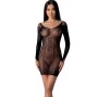 PASSION - BS101 BODYSTOCKING PRETO TAMANHO ÚNICO