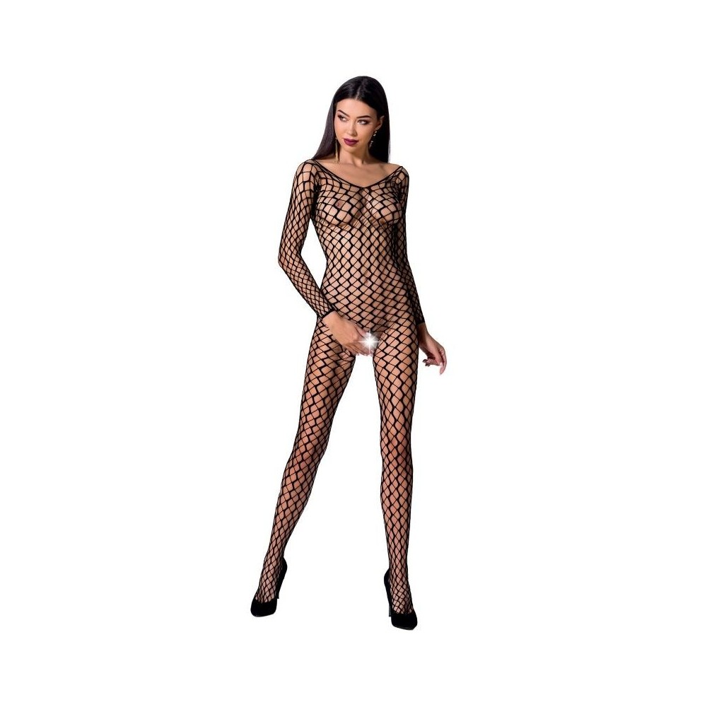 PASSION - DONNA BS068 BODYSTOCKING NERO TAGLIA UNICA