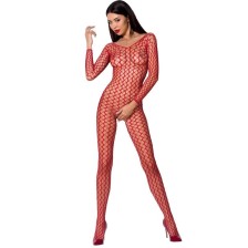 PASSION - WOMAN BS068 BODYSTOCKING ROSSO TAGLIA UNICA