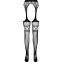 PASSION - S026 COLLANT NERO CON GIARRETTIERA TAGLIA UNICA