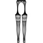PASSION - S026 COLLANT NERO CON GIARRETTIERA TAGLIA UNICA