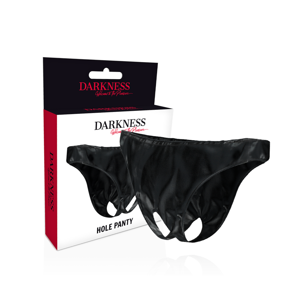 DARKNESS - OPEN CROTHLESS PANTIES ONE SIZE