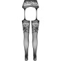 PASSION - S029 COLLANT NERO CON GIARRETTIERA TAGLIA UNICA