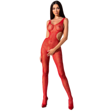 PASSION - WOMAN BS085 BODYSTOCKING ROSSO TAGLIA UNICA