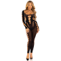 LEG AVENUE - RECKLESS ANKLE BODYSTOCKING BLACK