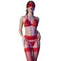 CHILIROSE - CR 4467 ENSEMBLE QUATRE PIÈCES ROUGE S/M
