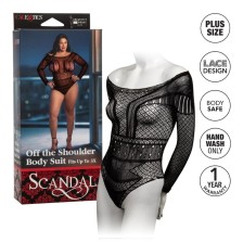 CALEXOTICS - SCANDAL SHOULDER BODY SUIT PLUS SIZE