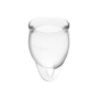 SATISFYER - FEEL CONFIDENT COPPA MESTRUALE TRASPARENTE 15 + 20 ML