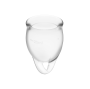 SATISFYER - FEEL CONFIDENT COPPA MESTRUALE TRASPARENTE 15 + 20 ML