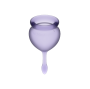SATISFYER - COUPE MENSTRUELLE FEEL GOOD VIOLET 15 + 20 ML