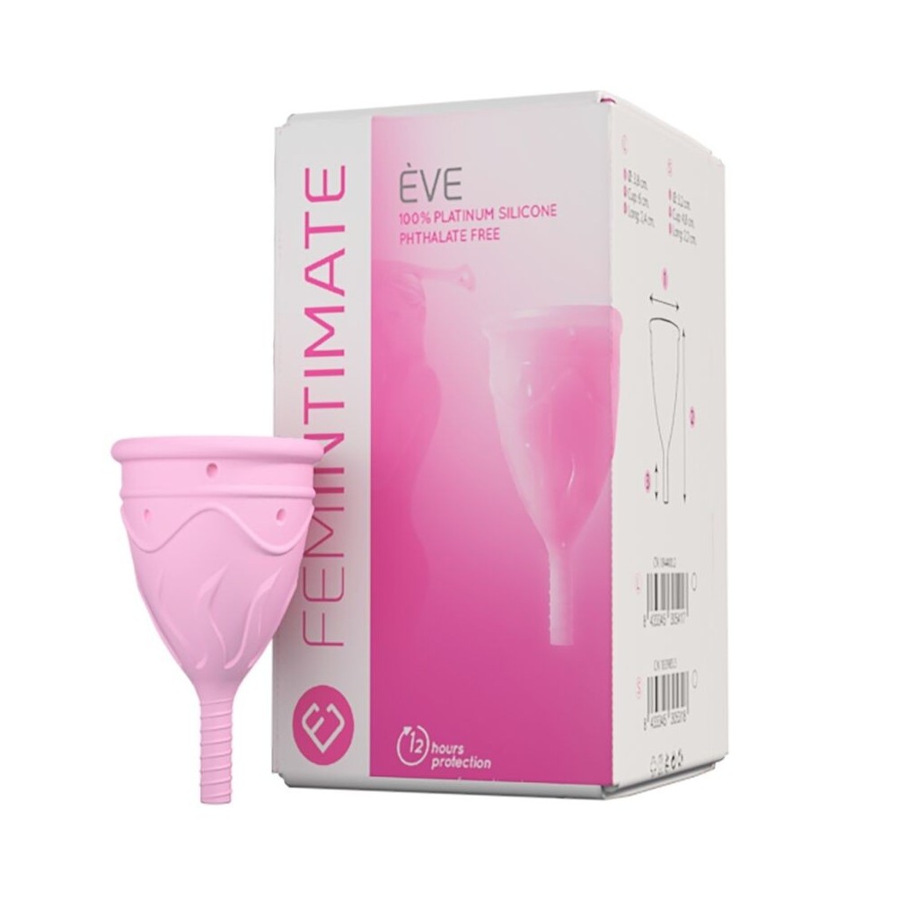 FEMINTIMATE - COPO MENSTRUAL DE SILICONE EVE - TAMANHO S