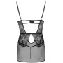 LIVCO CORSETTI FASHION - CAMICIA + PANTY BARIRIN LC 90633 NERO