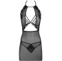 LIVCO CORSETTI FASHION - MALVIAMI LC 90625 CAMICIA + PANTY NERO L/XL