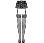 LIVCO CORSETTI FASHION - REGGISEGRIGLIE + CALZE NERO L/XL