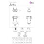 LIVCO CORSETTI FASHION - SNEHANA LC 90443 BH + STRUMPFGÜRTEL + HÖSCHE SCHWARZ